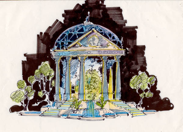CeasarsRotunda_EarlyMarkerSketch1