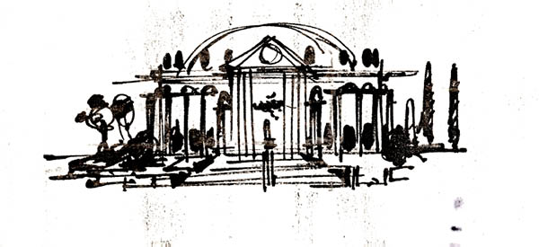 CeasarsRotunda_EarlyMarkerSketch3
